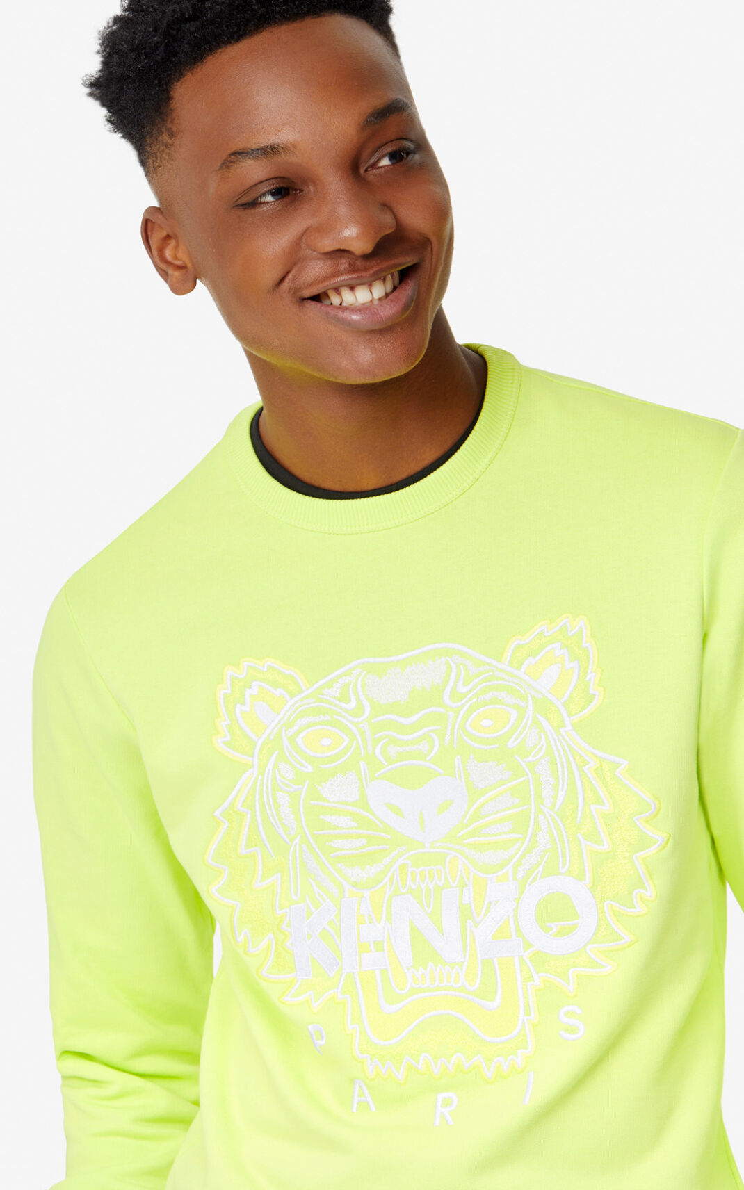 Sweat Kenzo Homme Tiger Citron XNDLY-3156